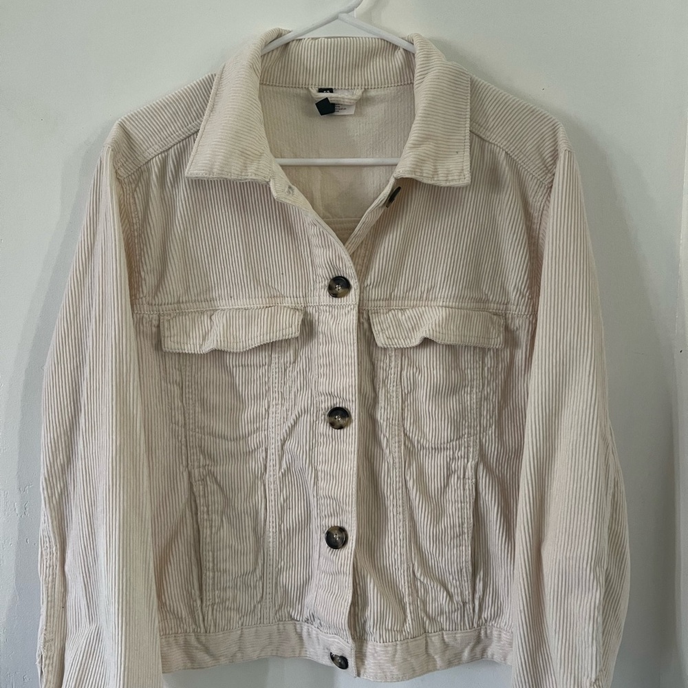 Cream Corduroy Jacket by H&M